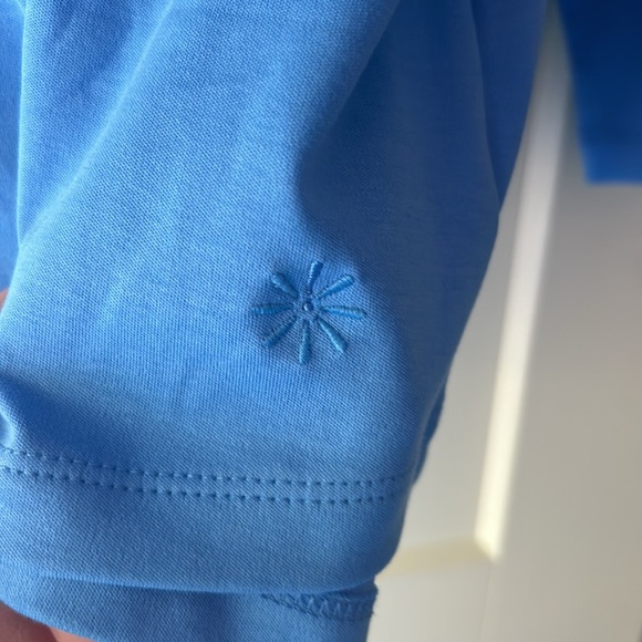 Isaac Mizrahi, Pima cotton, long sleeve shirt, size 2X corn flower blue New! - Picture 3 of 5